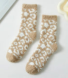 Cheetah Fuzzy Socks  (2 colors available)