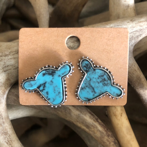 Turquoise Heifer Earrings