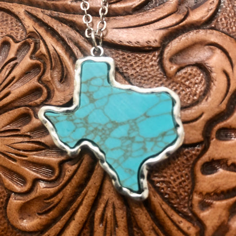 Turquoise in Texas Pendant Necklace - LAST ONE!!!